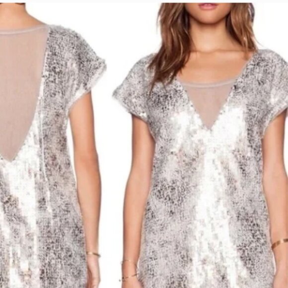 FREE PEOPLE Tops - FREE PEOPLE SHATTERED GLASS MIDNIGHT DREAMER TOP